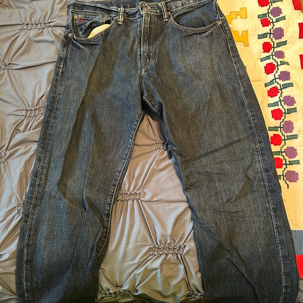 Polo Classic Men’s Dark Wash Jeans - Casual Straight Fit